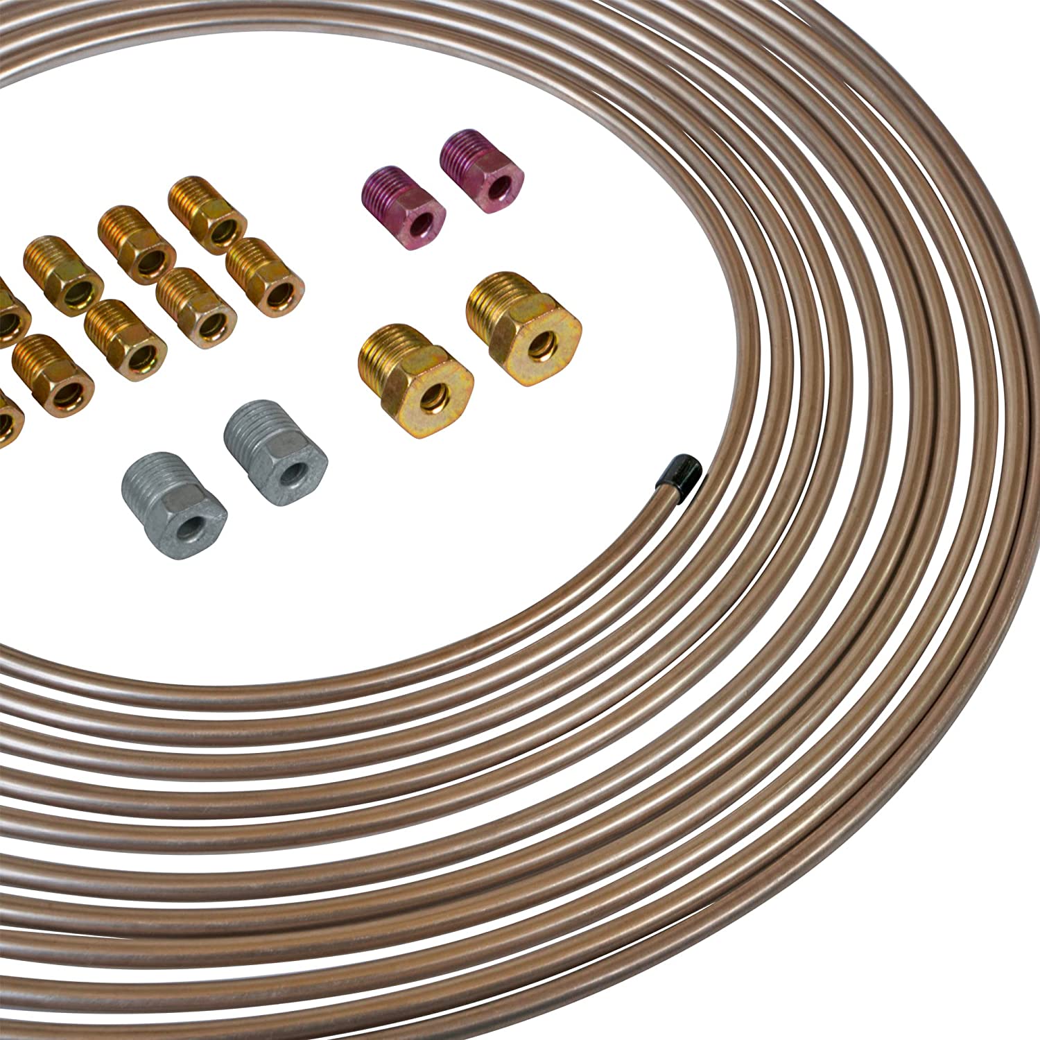 Copper Nickel Brake Line Tubing Coil and Fitting